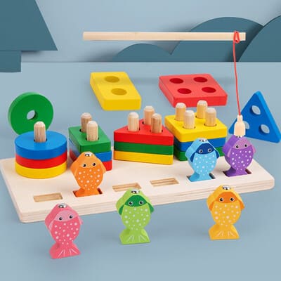 2-in-1 Shape Matching Magnetic Fishing To