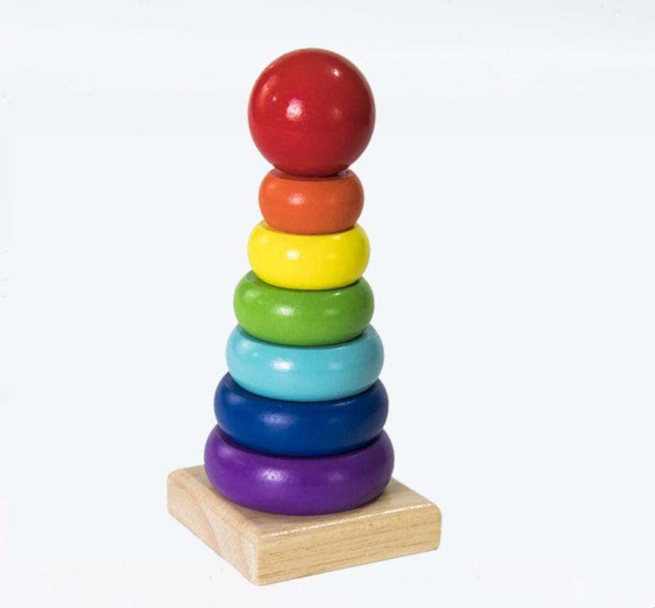 Wooden Rainbow Tower
